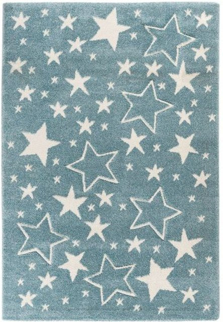 KAYOOM Kinder-Motivteppich Sterne Blau, B/L: 80 x 150 cm - Bild 1