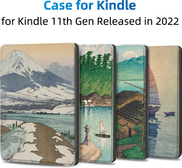 Amazon Kindle Schutzhülle mit Flip-Entriegelung passend für Kindle Paperwhite 12. Generation 7 Zoll sowie Kindle 11. und 10. Generation 2024, Mehrfarbig - Bild 1