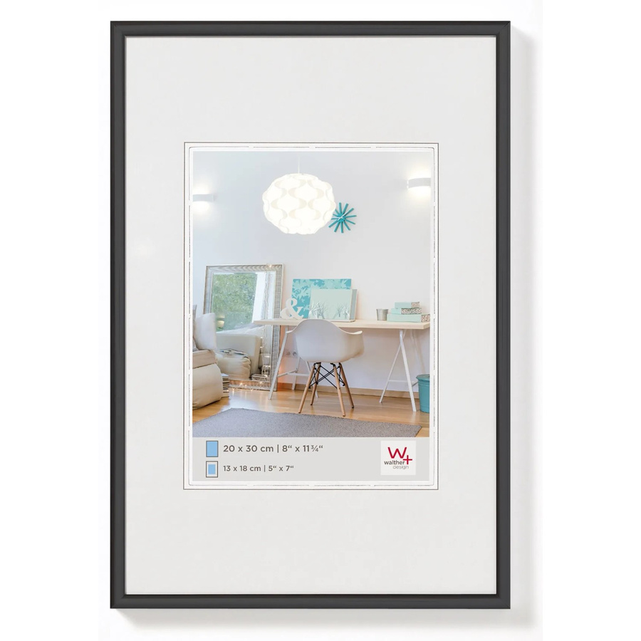 Walther Design Bilderrahmen New Lifestyle aus Kunststoff, Schwarz, B/H: 31 x 46 cm - Bild 2
