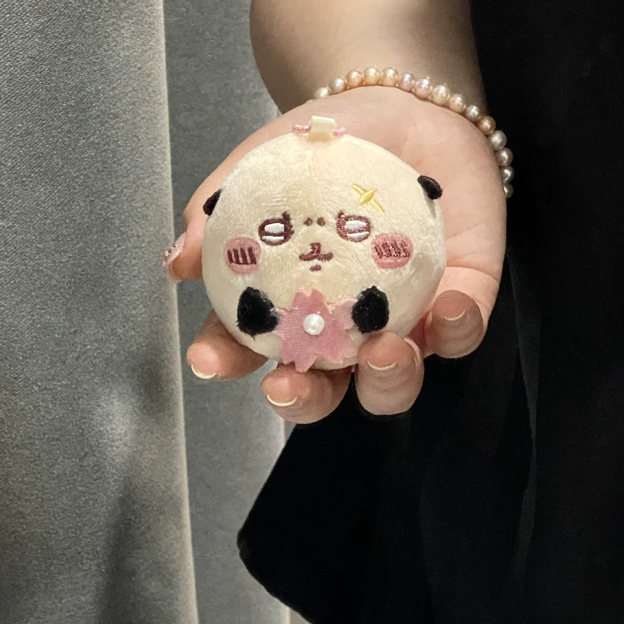 Bandai Kirschblüten-Serie Kirschblüten-Bonbon Kleiner Anhänger Charm Puppe Schlüsselanhänger, Rosa / Pink - Bild 1