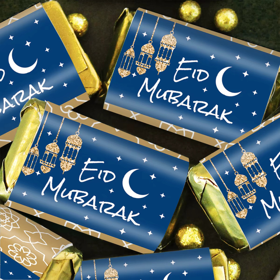 30 Stück Eid Mubarak Schokoladenaufkleber mit islamischem Thema für Ramadan und Eid Al-Fitr Dekoration - Bild 4