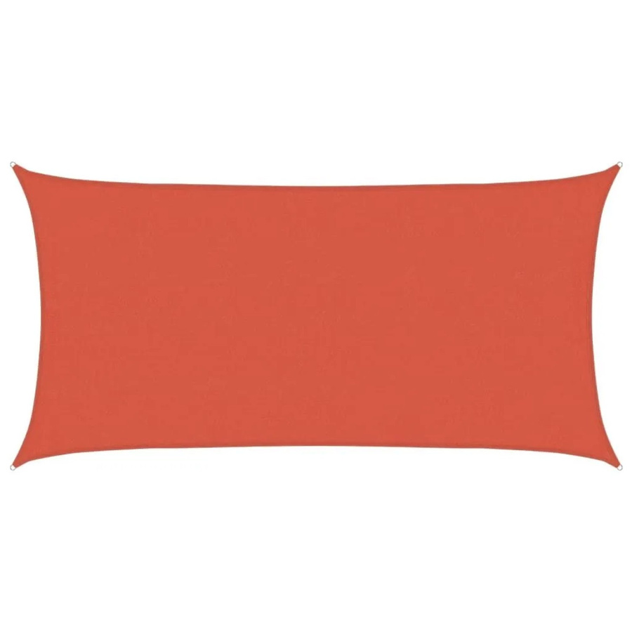 Furnicato Sonnensegel aus HDPE in Terrakottarot, Rechteckig, B: 700 cm, T: 400 cm - Bild 2