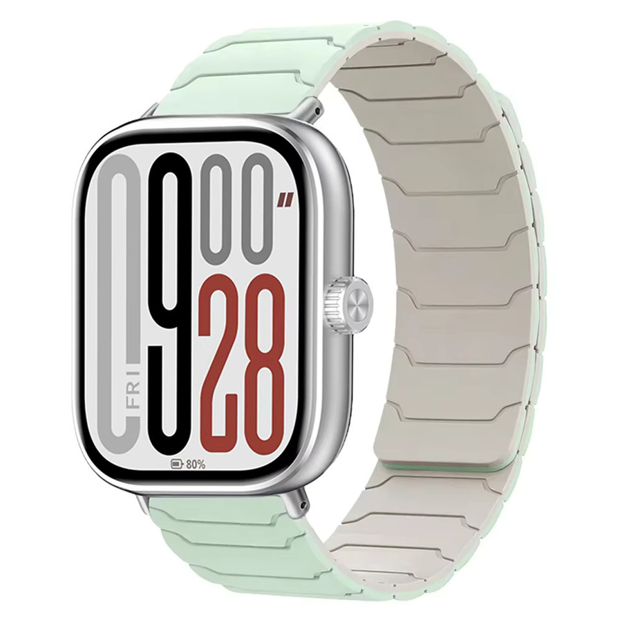 Xiaomi Silikonarmband, Magnetisch, Schwarz, Redmi Watch 5/4, Mi Band 9 Pro/8 Pro - Bild 4
