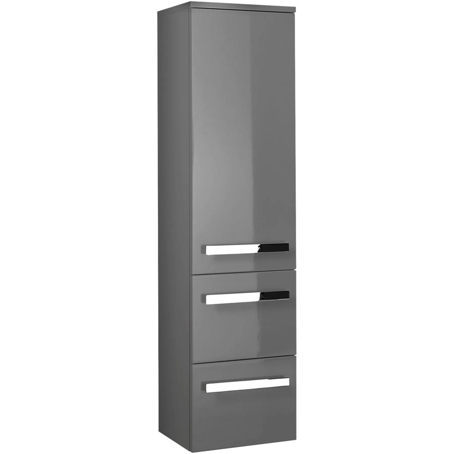 Pelipal Bad-Hängeschrank Serie 4005 in Steingrau mit Soft-Close-Türen und internen Regalen, Breite: 30 cm, Höhe: 121 cm, Tiefe: 1 cm - Bild 2