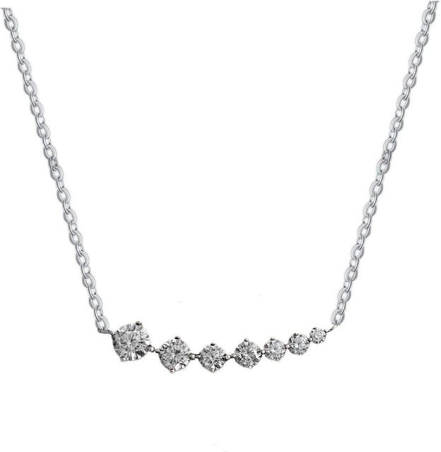 Lucky Star Jewelry Halskette, 925 Silber, Zirkonia, Damen - Bild 1
