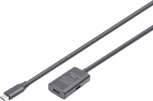 Digitus Aktives USB-C Verlängerungskabel USB 3.2 Gen1 Schwarz 5,00 m - Bild 1