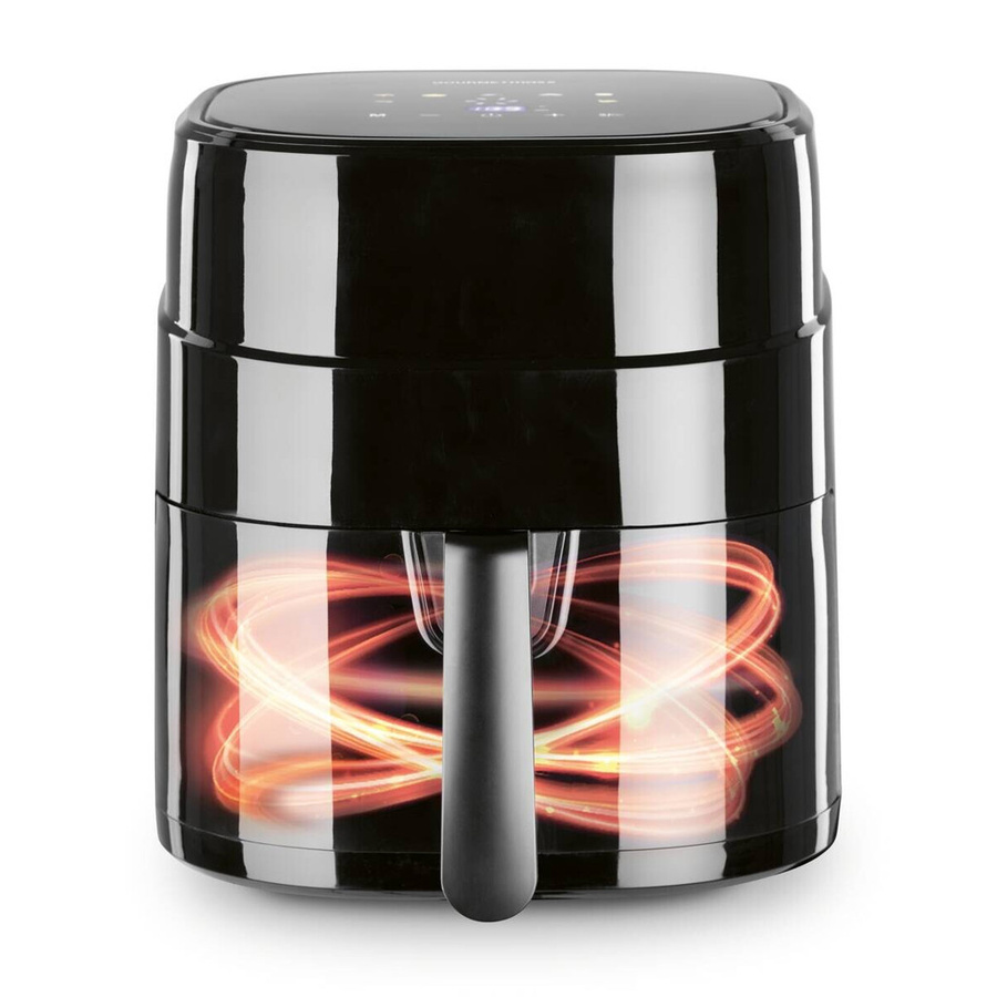 GOURMETmaxx Heißluftfritteuse 16538 in Schwarz aus Metall mit 4,5 l Volumen, B/H/T: 34,4 x 30,5 x 26,5 cm - Bild 3