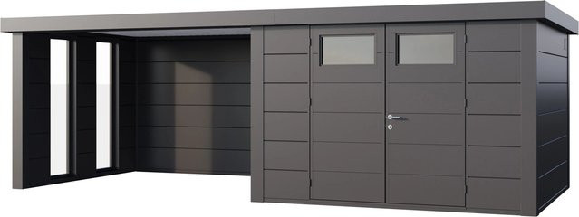 Telluria Gerätehaus Classico in Silberfarben, B/H/T: 662 x 219 x 318 cm - Bild 1