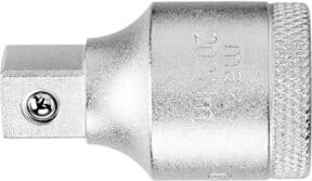 Gedore Reduzierstück aus Chrome Vanadium in Silber, 1/2 Zoll auf 3/8 Zoll für handbetätigte Steckschlüsseleinsätze mit Vierkantantrieb und Kugelarretierung - Bild 1