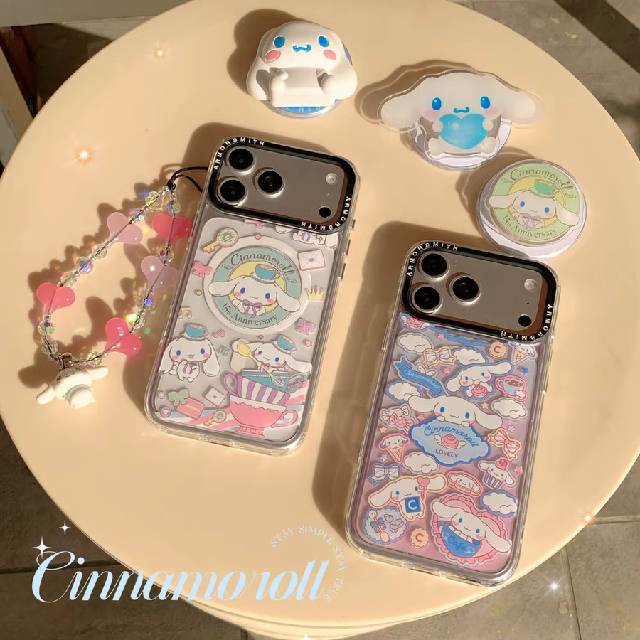 Sanrio Cinnamoroll Handyhülle mit magnetischer Halterung und kabellosem Laden für iPhone 11 bis iPhone 17 Pro Max - Bild 4