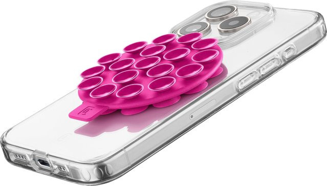 CellularLine Bubble Selfie Saugnapfhalter Pink (60918) - Bild 1