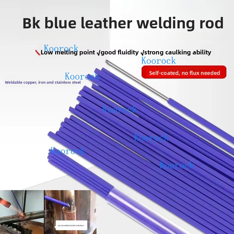 BK Blau Beschichteter Hartlötdraht 2 mm für Kupfer, Messing, Kohlenstoffstahl und Edelstahl zum Oxy-Acetylen-Schweißen - Bild 2
