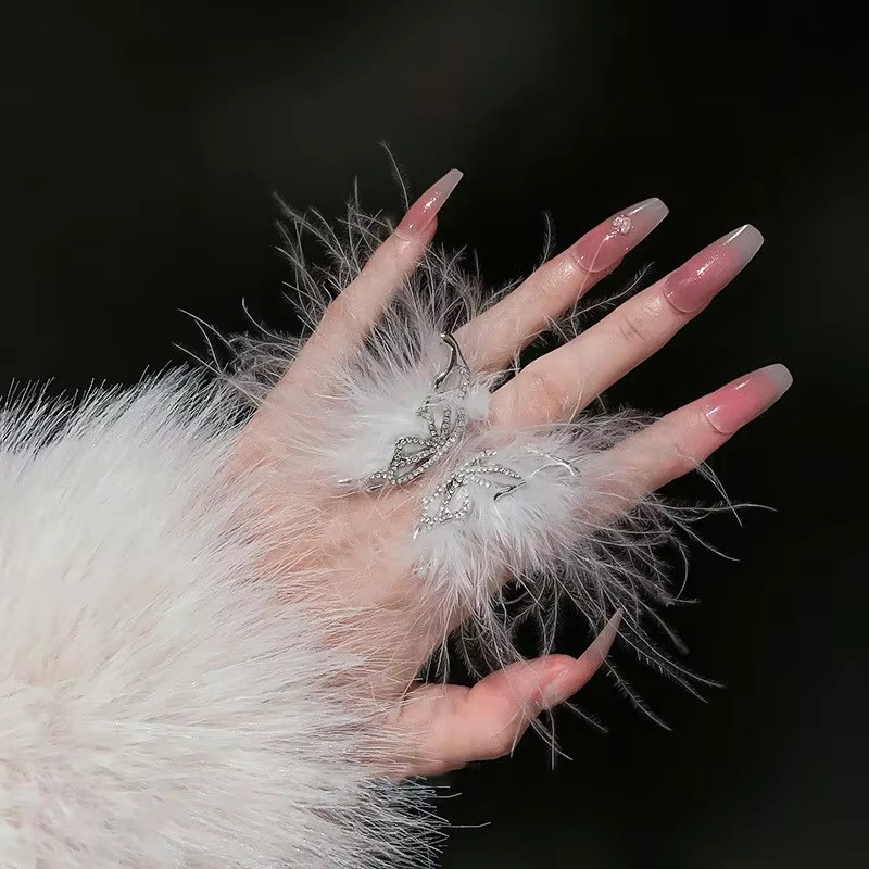 HNKMP Schmetterling Ringe für Nagel-Fotografie, Unisex - Bild 6