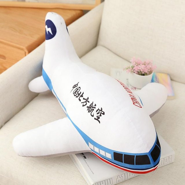 Flugzeug Plüsch Stofftier Nickerchen Kissen 40cm - Bild 1