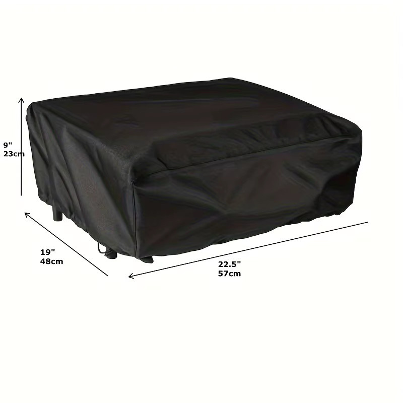 Robuste Blackstone Grillabdeckung mit Kapelle in Schwarz, B/T/H: 57 x 48 x 23 cm - Bild 3