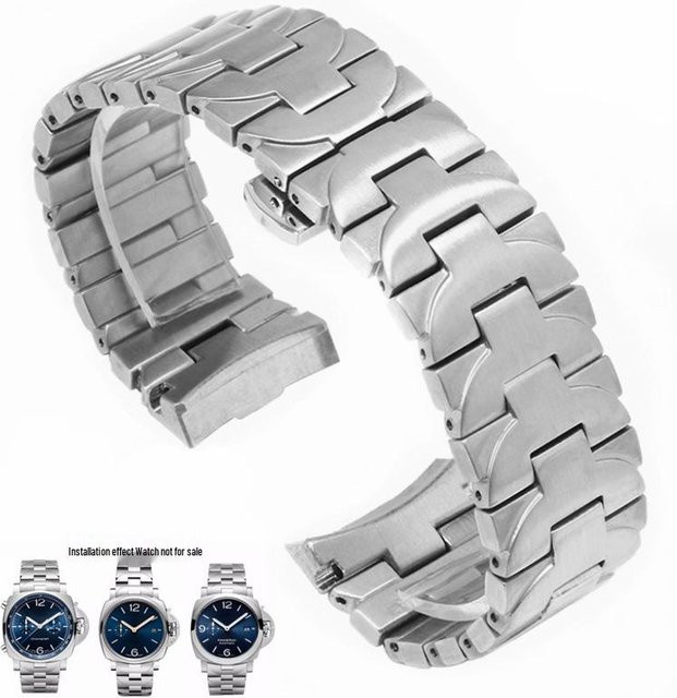 Panerai Uhrenarmband Edelstahl, Silber, Herren, 22/24mm - Bild 1