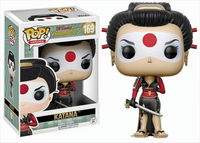 Funko DC Comics Bombshells Katana Vinyl Figur ab 3 Jahren - Bild 1