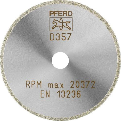 PFERD Diamanttrennscheibe D357 D1A1R für GFK und CFK, Farbe: Silber, Durchmesser: 75 mm, Bohrungs-Ø: 10 mm, Dicke: 1 mm - Bild 1