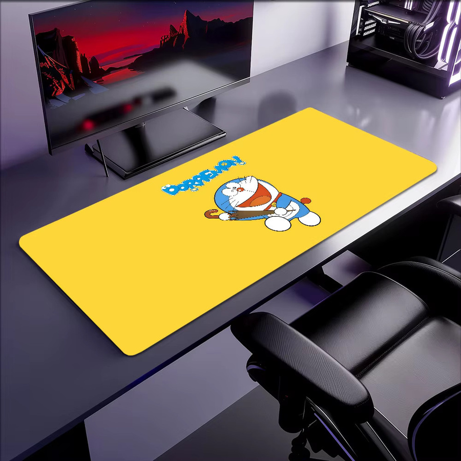 Doraemon Anime Mousepad Gelb, rutschfestes und verdicktes Gaming Mousepad im Cartoon-Design für Büro und Studium - Bild 5