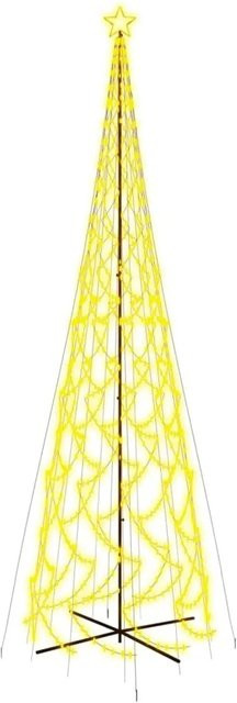 vidaXL LED-Weihnachtsbaum in Kegelform in Warmweiß mit 3000 LEDs, H x B x T: 230 x 800 cm - Bild 1