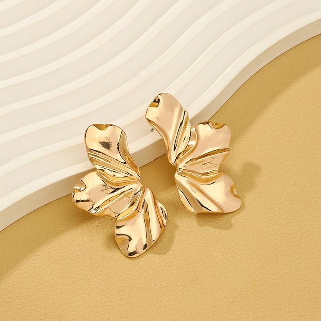 YIRAN Jewelry Ohrringe, Blume, Kupfer, Gold, Damen - Bild 1