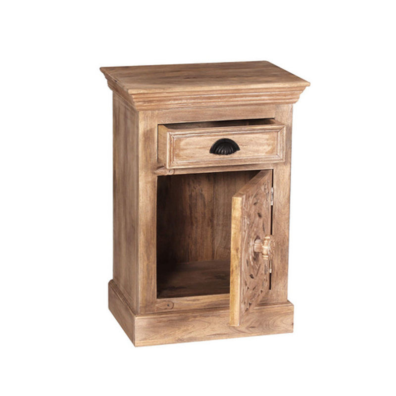 SIT Kommode LAKADEE aus Mangoholz, 1-türig, braun, B/T/H: 72 x 35 x 50 cm - Bild 3