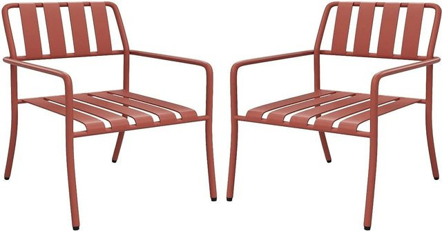 Gartensessel Birmos von Vente-unique in Terracotta/Orange aus Metall, Breite: 64 cm - Bild 1