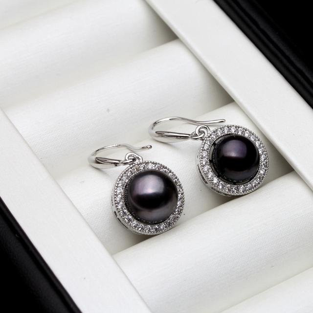 Wucifang Jewelry Ohrringe, 925 Silber, Perle, Damen - Bild 1