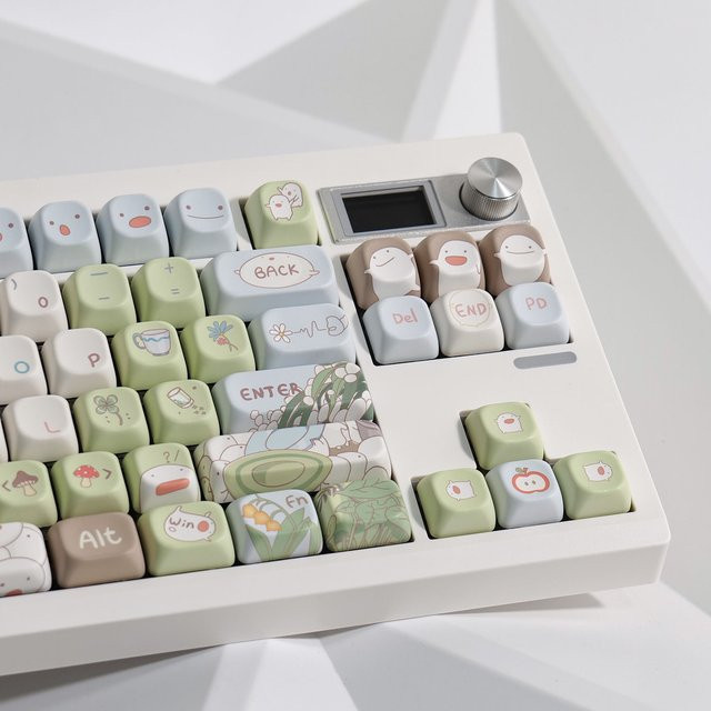 Moa Keycaps PBT Tastenkappen Set in Multicolour für mechanische Tastaturen und Alice Layouts mit thermischer Sublimation - Bild 1