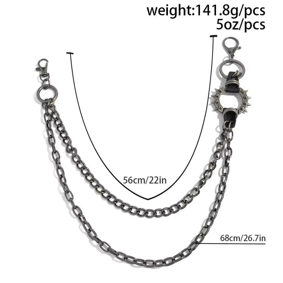 KunJoe Hosenkette, Metall, Silber, Herren - Bild 3