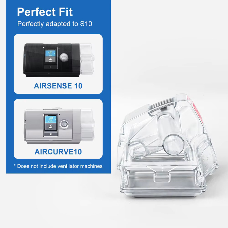 SUOLAER CPAP-Ersatz-Wasserkammer für AirSense 10, AirCurve 10, AirSense 11, S10, S11 Beatmungsgeräte, Wasserbefeuchtertank, transparent - Bild 2