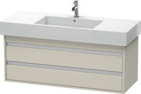 Duravit Waschtischunterschrank Ketho in Tau Beige, wandhängend mit 2 Schubladen, B: 120 cm, T: 45,5 cm, H: 48 cm - Bild 1
