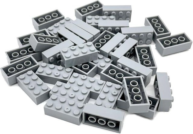 Linyi toy Spielset Blöcke licht grau 100-teiliges Set - Bild 1