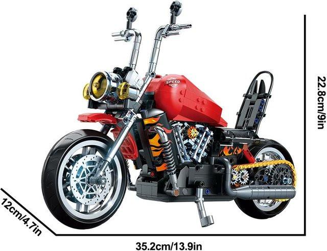 Linyi toy car Motorrad, Motorradmodell, 1:8, ab 6 Jahren - Bild 1