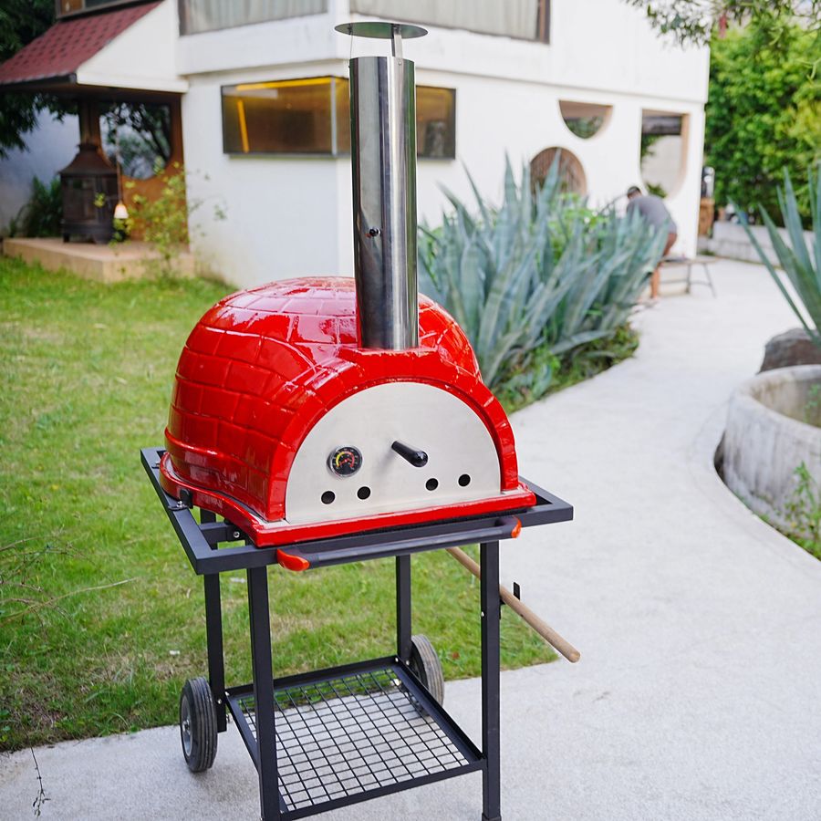 SEB 26-Zoll Mobil-Pizzaofen für den Außenbereich mit Holzbefeuerung - Bild 2