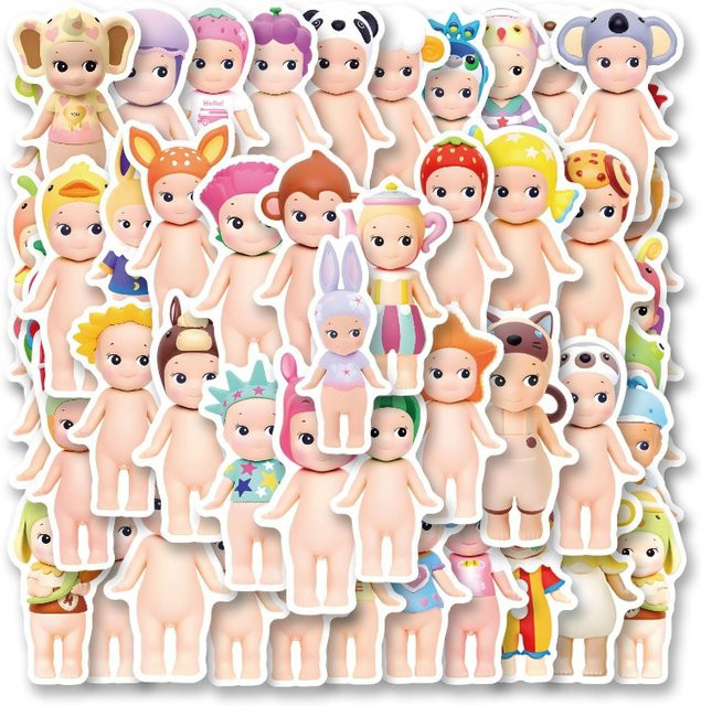Bandai Sonny Angle Puppen-Aufkleber, 50 Stück, Wasserfeste DIY-Sticker - Bild 1