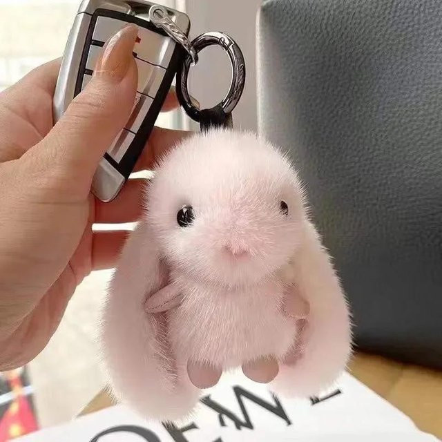 Linyi toy Kaninchen Hase Kuscheltier Plüsch rosa - Bild 1