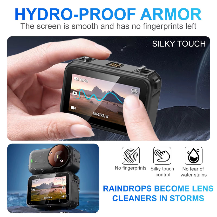 AR 9H Härteglas für DJI Osmo Nano zum Schutz von Bildschirm und Linse, transparentes Ultra-HD Zubehör aus gehärtetem Glas - Bild 3