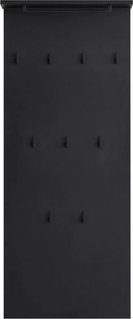 Schildmeyer Hakenpaneel Janne aus Holzwerkstoff in Schwarz Matt, B/H/T: 50 x 110,6 x 20,9 cm - Bild 1