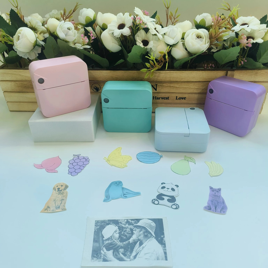HIOHYU Tragbarer Thermodrucker für Fotos und Notizen, Tintenloser Taschen-Minidrucker kompatibel mit iOS und Android - Bild 3