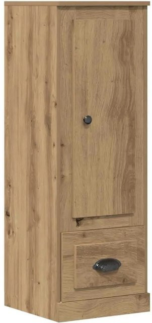 vidaXL Highboard Artisan-Eiche in Braun aus Holzwerkstoff, B/T/H: 36 x 35,5 x 103,5 cm - Bild 1