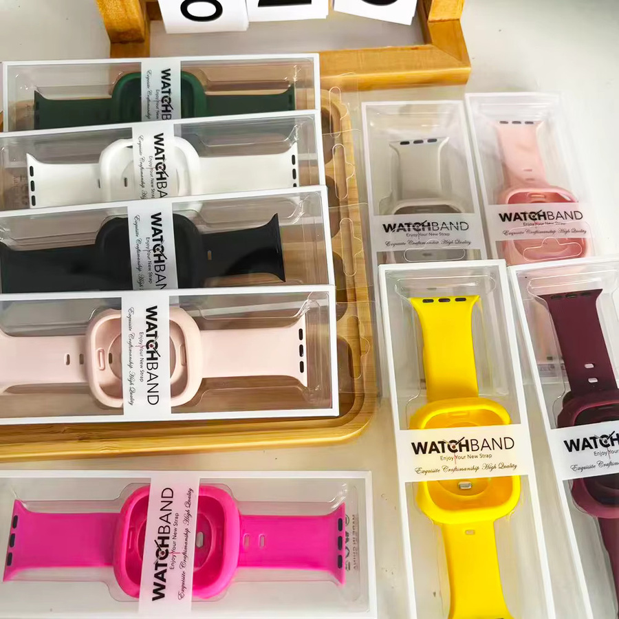 Silikonarmband mit Silikonhülle für Apple Watch, Unisex - Bild 2