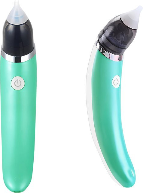 Alextrasza Elektrischer Nasensauger für Kleinkinder und Neugeborene, wiederaufladbarer automatischer Nasenreiniger mit Anti-Reflux-Funktion, Grün - Bild 1