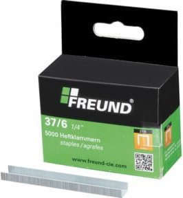Freund Heftklammern Runddraht 37/6 Silber - Bild 1
