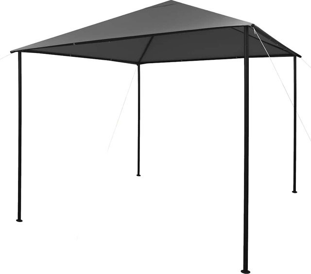 vidaXL Pavillon aus Stahl und Stoff in Anthrazit B/T/H: 300 x 300 x 290 cm - Bild 1