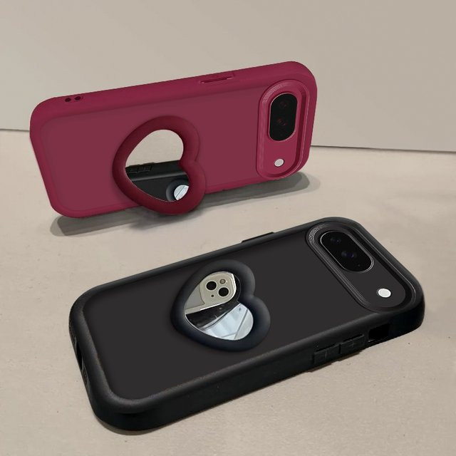 Sky Eye Silikon Schutzhülle für Google Pixel 9, 9 Pro, 9 Pro XL, 8, 8A, 8 Pro, 7, 7A, 7 Pro in Schwarz und Pink - Bild 1