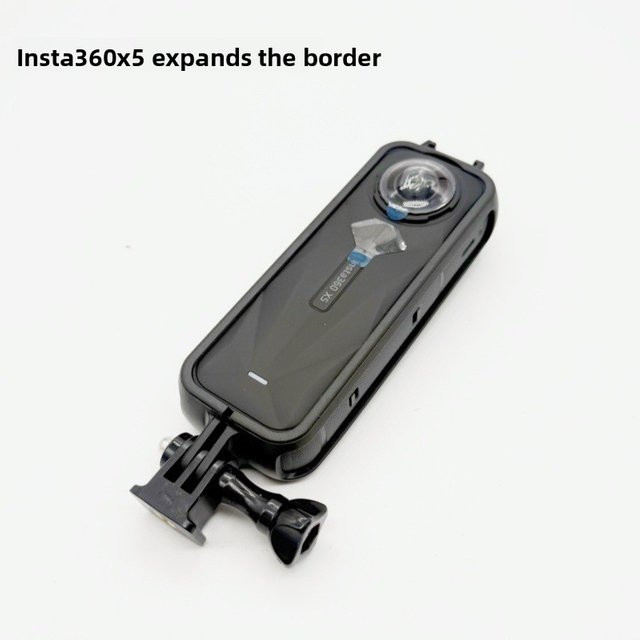 Insta360 X5 Kunststoff-Schutzrahmenhülle mit Kaltschuhhalterung in Schwarz für deine Action-Kamera - Bild 1
