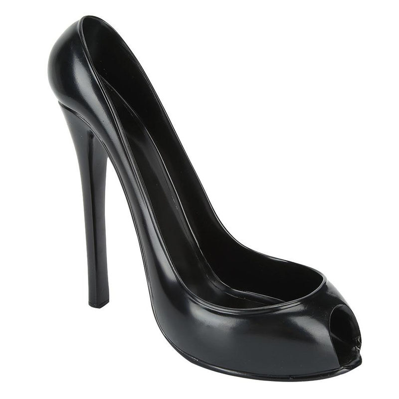 TOMTOP JMS Weinregal in Schuhform aus Kunstharz, Schwarz, B/T/H: 10,0 x 19,0 x 22,0 cm - Bild 5