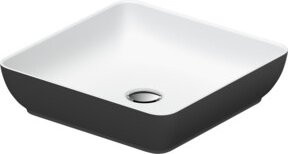 Duravit Aufsatzwaschtisch DuroCast + Sivida aus Mineralguss in Dunkelgrün, B/T: 40 x 40 cm - Bild 1
