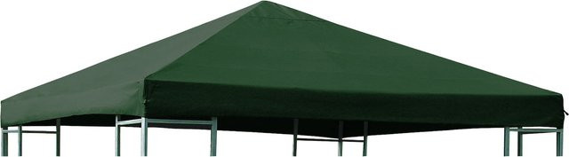 DEGAMO Ersatzdach für Metall- und Alupavillon, grün, wasserdicht aus PVC-beschichtetem Polyester, 3 x 3 Meter - Bild 1